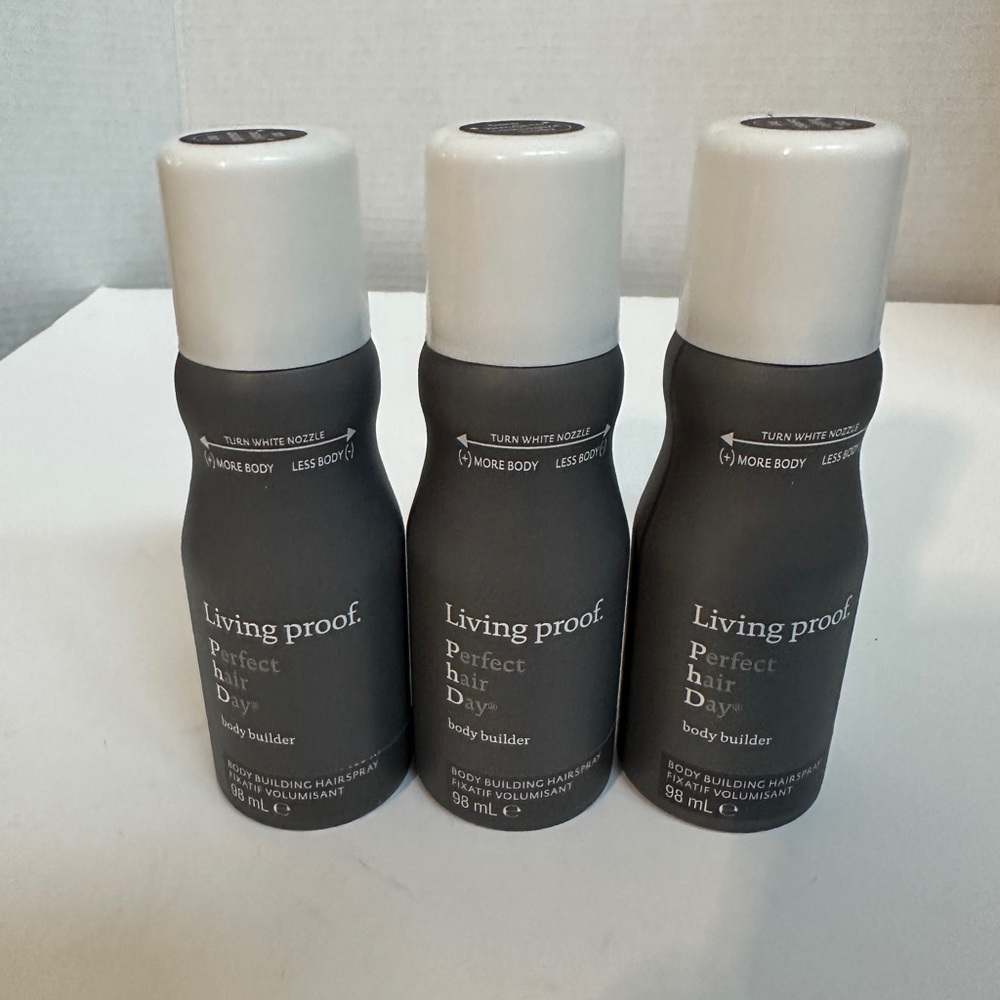 3 Set Living Proof PhD Body Builder Hairspray 98 ml each  New